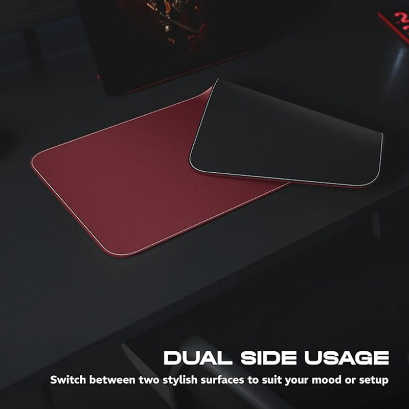 daWg KEYMAT L1 Desk Mat | Extended Gaming Mouse Pad with Anti-Slip Rubber Base | Smooth Surface for Keyboard & Mouse | Office, Gaming & Workstation Desk Mat