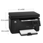HP LaserJet 126a Multifunction Printer | Print, Scan, Copy | USB Connectivity | Monochrome | Fast 21 PPM | Compact & Durable
