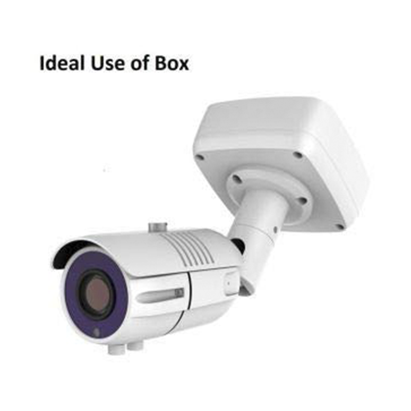 CCTV PVC Junction Box 4×4 Inch | Durable Weatherproof Surface-Mount Box for Camera Wiring & Connections | Indoor/Outdoor Use