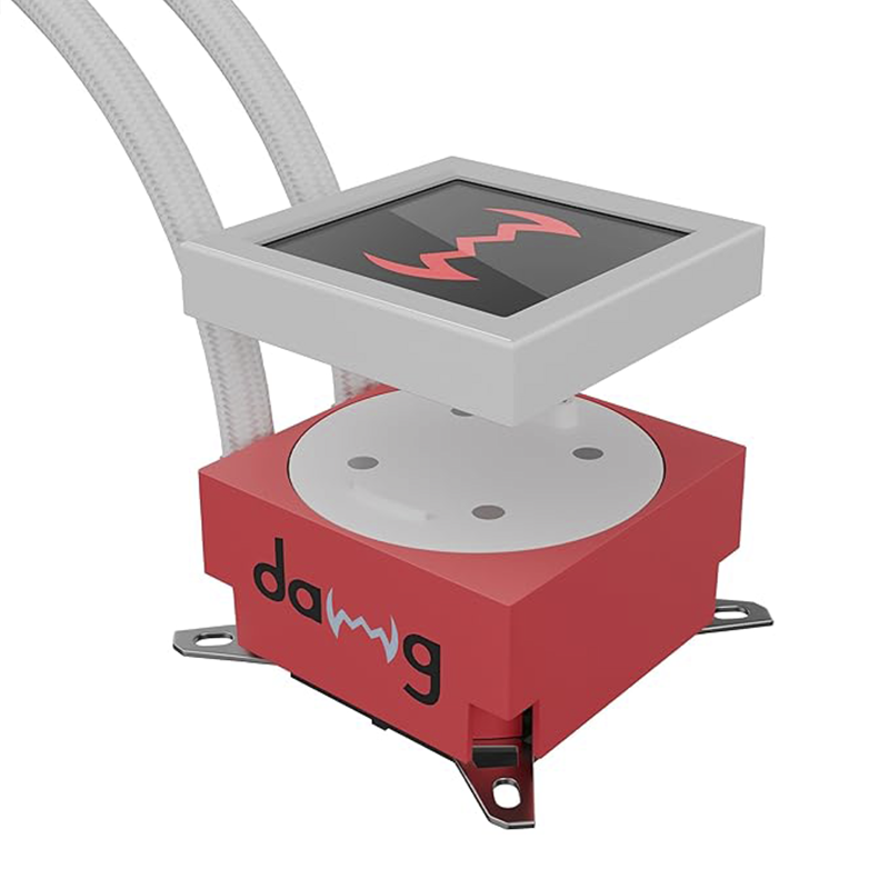 daWg W-L240AIO 240MM AIO Liquid CPU Cooler (White) | Dual 120mm Fans | Intel & AMD Compatible | High-Performance Water Cooling for Gaming & Workstation PCs