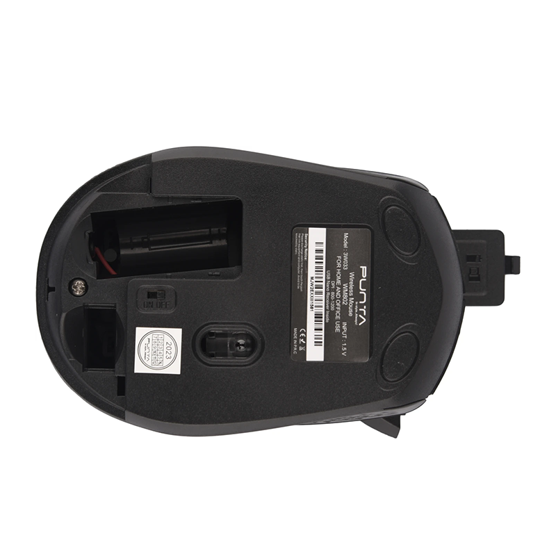 Punta Wireless Mouse | 2.4GHz Wireless | 1200 DPI Optical Sensor | USB Nano Receiver | Ergonomic Design | 10m Range