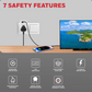 Honeywell 3 Out Surge Cube| Spike Guard| 1 Outlet| PD20W & USB A Port| 7500Amp| Charge On The Go| Device Secure Warranty| Automatic Overload Protection| 3 Years Manufacturer Warranty