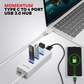 Honeywell Momentum Type C to 4xUSB 3.0 Hub| Super-Fast Transmission Speed 5GBPS| Max Current 900mA per Port| Universally Compatible with All Type C- MacBook, Laptop, PC, Printer, Mobiles, Keyboard
