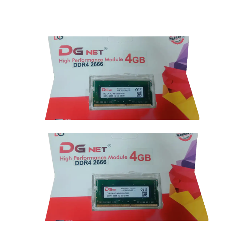 DGNET 4GB Laptop RAM DDR4 | 2666MHz | PC4-21300 | Single Channel 4GB Memory Stick | 1.2V Power Efficient | Ideal for Office Laptops & Multitasking Upgrades | High-Quality IC Chips