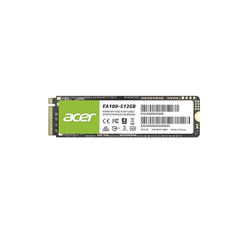 Acer FA100 512GB M.2 NVMe PCIe Gen3x4 Internal SSD |High-Speed Solid State Drive for Laptops and Desktops