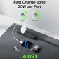 Belkin 40W |20W + 20W| Two Ports USB -C PD Wall Charger | Fast Charging for iPhone 17, Air, Pro, Pro Max, Samsung Galaxy S25, Google Pixel 10, iPad, AirPods | 2 Years Warranty| White