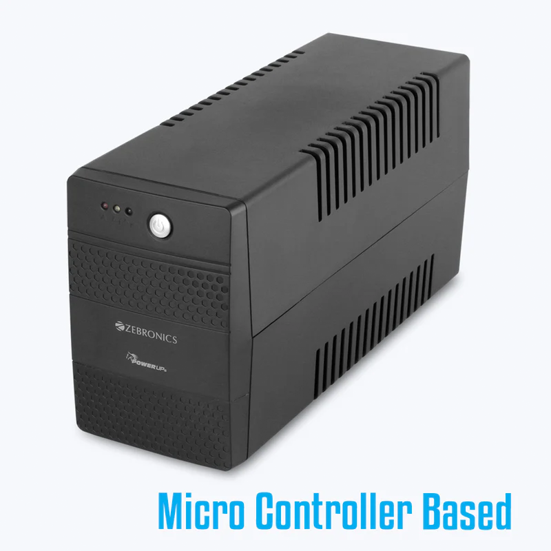 Zebronics ZEB-UPS735 600VA UPS | 360W Line Interactive UPS | Automatic Voltage Regulation (AVR) | Surge Protection | Battery Backup for PC & Router