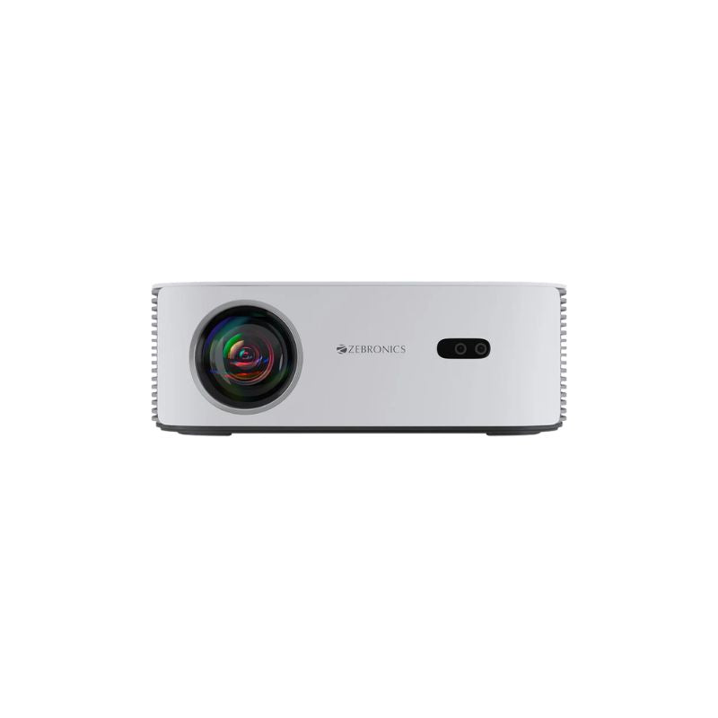 ZEBRONICS Pixaplay 17 Smart LED HD Projector White/Grey | Full HD Support, Built-in Speaker, WiFi & Bluetooth