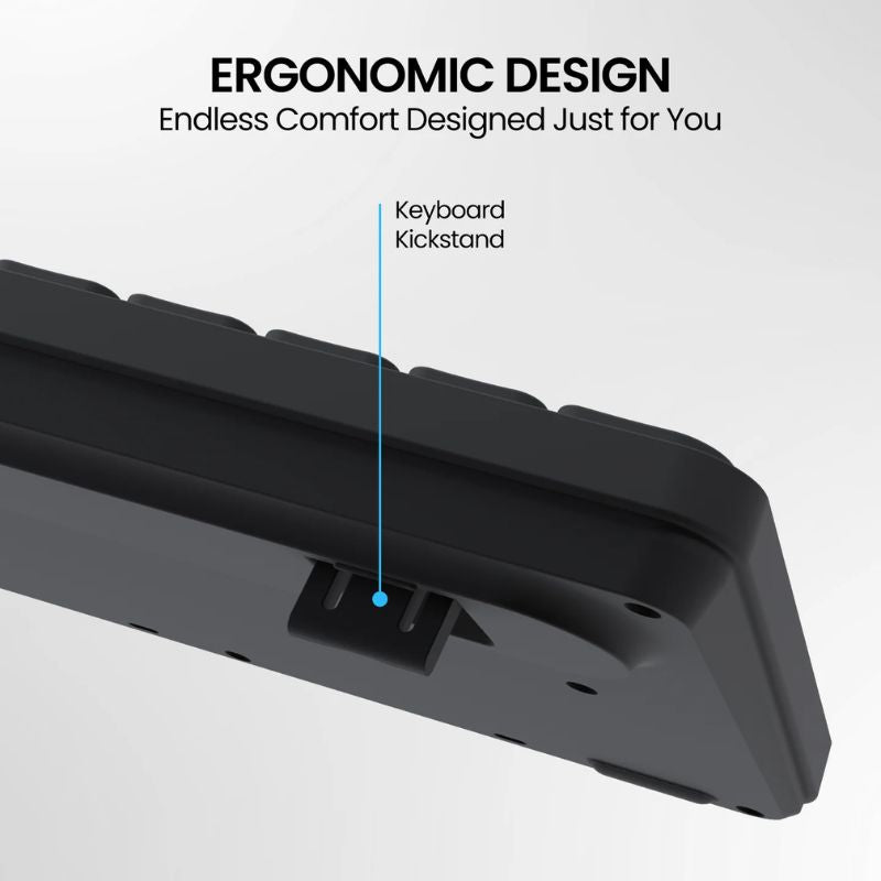 Portronics Ki-Pad 3 (POR 2417) | Full-Size Keyboard with Numeric Keypad | Noise-Free Large Keycaps | Multimedia Hotkeys | Ergonomic Design | 1.5m USB Plug-and-Play