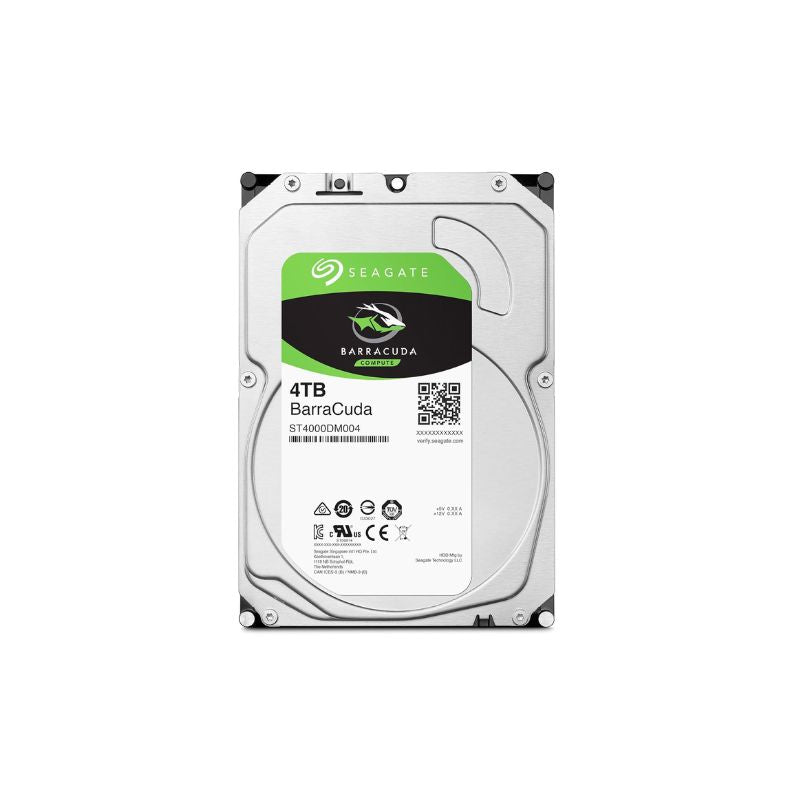 Seagate 4TB Internal HDD | BarraCuda Desktop Drive | 3.5" SATA III | Multi-Tier Caching Technology | ST4000DM004