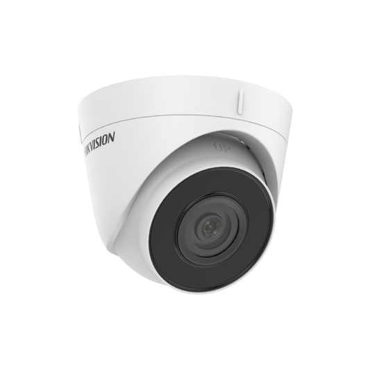 "Hikvision 4 MP Fixed Turret Network Dome Camera|DS-2CD1343G0-I|High quality imaging |Advanced infrared technology with long IR range -UF: Built-in microphone for real-time audio security