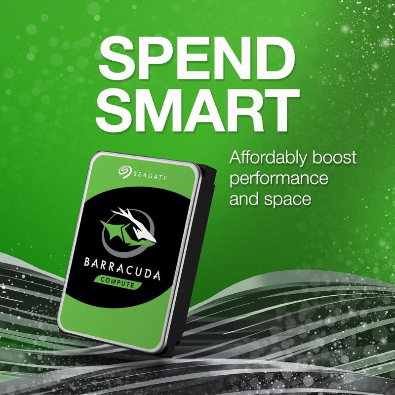 Seagate 4TB Internal HDD | BarraCuda Desktop Drive | 3.5" SATA III | Multi-Tier Caching Technology | ST4000DM004