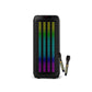 FINGERS RollingParties-110 Trolley Speaker | 110W Pure Audio Power | Dual 10-Inch Drivers | 2 Wireless Mics | 8-Hour Playtime | RGB Light Show
