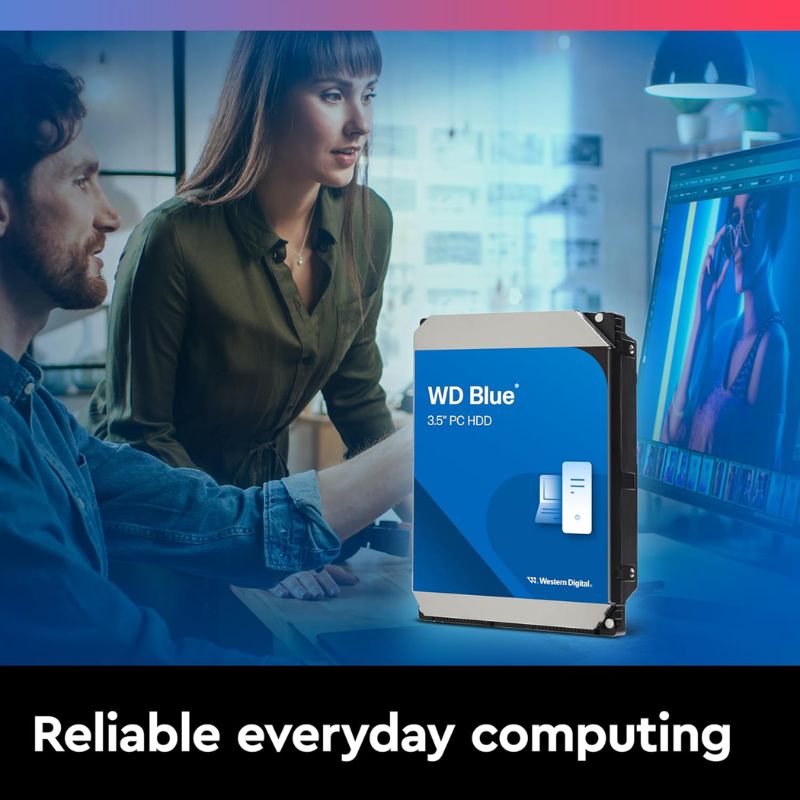 Western Digital 2TB Internal HDD | 3.5" Desktop Hard Drive | SATA III 6.0Gb/s | WD Blue Storage
