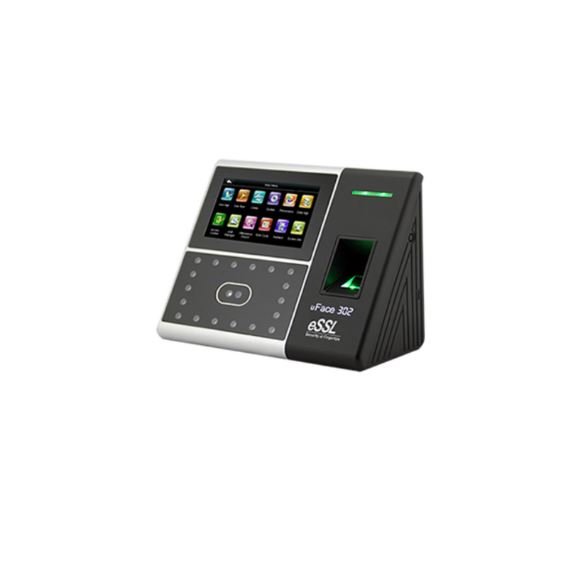 ESSL U-FACE 302 Fingerprint & Face Recognition Biometric Attendance & Access Control Terminal – Multi-Verification (Face, Fingerprint, RFID, Password), 4.3″ Touchscreen, Fast Recognition, TCP/IP & USB Connectivity for Offices, Schools, and Factories