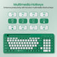 Portronics Bubble Square Wireless Keyboard (POR 2205) | Dual 2.4 GHz & Bluetooth 5.3 Connectivity | Full‑Size Multimedia Keyboard with Smartphone Holder | Multi‑Device Pairing & Hotkeys for Windows, macOS & Android