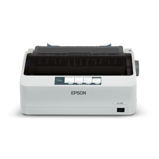 Epson LX-310 Dot Matrix Printer – 9-Pin Serial Impact Printer | USB & Serial | High Speed | Multi-Part Forms | Compact & Durable Billing Printer