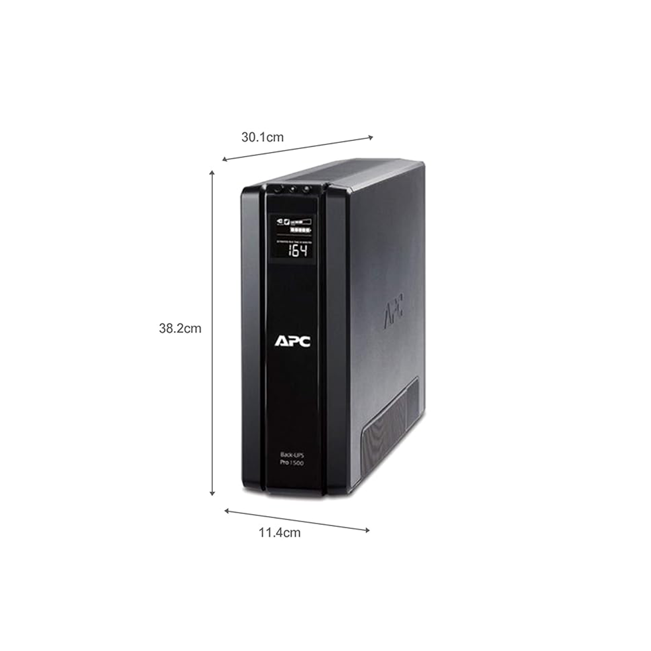 APC Back|UPS Pro 1500VA Line|Interactive UPS | High|Capacity Power Backup with LCD Display| Automatic Voltage Regulation| Surge Protection Ideal for Computers| Gaming PCs & Home Office Equipment