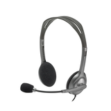 Logitech H111 Wired On Ear Headphones With Mic Black