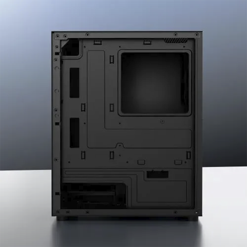 daWg V Series 110 Mini Tower Gaming Cabinet (Black) | mATX & Mini-ITX Support | USB 3.0 | 120mm Rear Fan | PC Computer Case