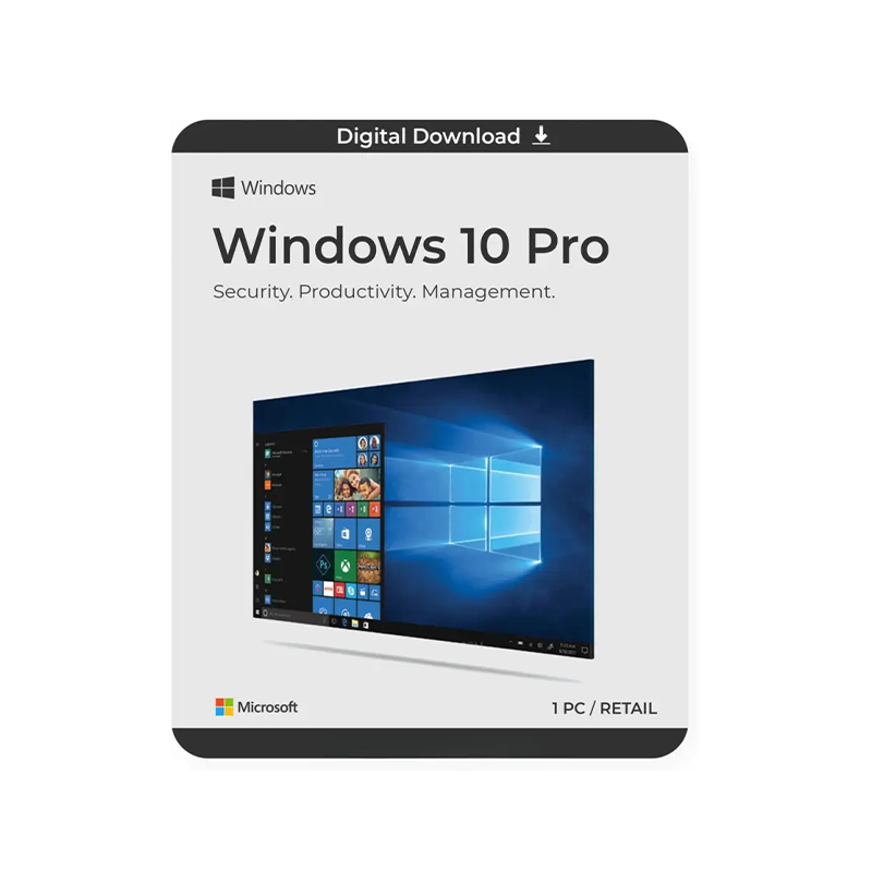 Microsoft Windows 10 Pro | 64 Bit Operating System | Professional Edition | Fast Secure OS | Lifetime License Key"