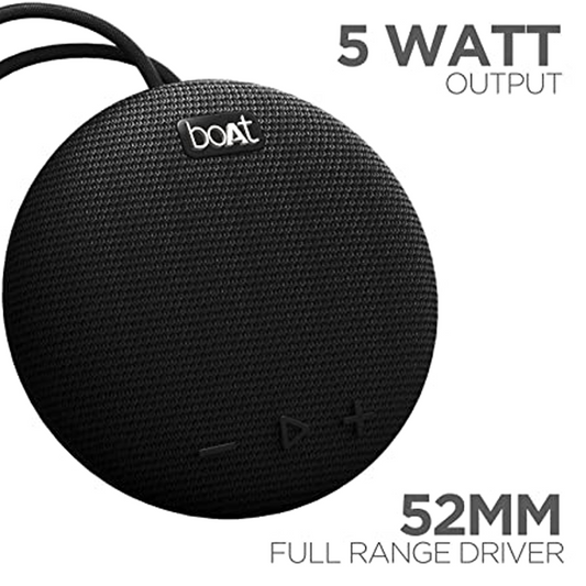 boAt Stone 190| Made in India |5W Bluetooth Speaker| Up to 4 Hrs of playback bliss| Wireless speaker| Tabletop Mount| Light weight speaker