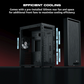 daWg W-V Series 210 Computer Case (Black) | Mid Tower PC Cabinet | Micro-ATX & Mini-ITX Compatible | Durable Metal Chassis | Home, Office & Gaming PC Build