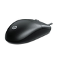 HP M050 Wired Optical Mouse | USB Connectivity | 1200 DPI Optical Sensor | 3 Buttons | Ergonomic Ambidextrous Design | Plug & Play | Black