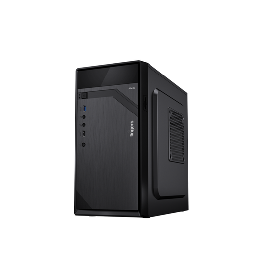 Fingers Cabinet + SMPS | Micro ATX Tower Case | Compact Desktop PC Case | Front USB & Audio Ports | Cooling Fan Included | Home & Office PC Build"