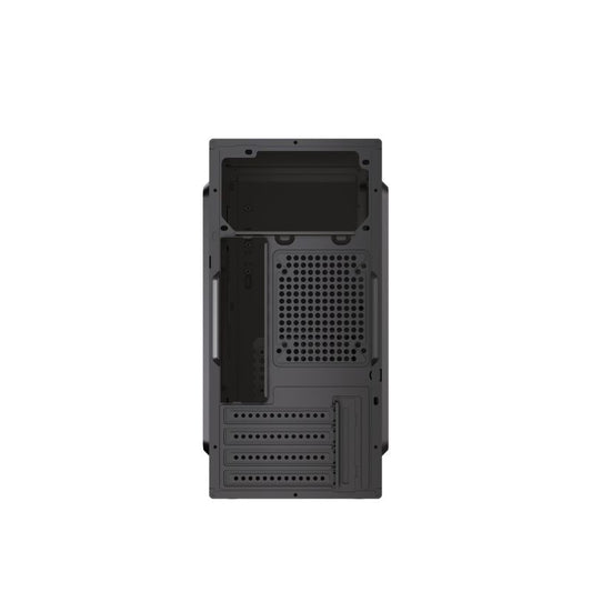 Fingers Turbo-Neo N2 Fashion PC Case | Supports Micro-ATX & Mini-ITX Motherboards | 4 PCI Expansion Slots | Up to 250mm GPU Support | Durable SPCC Chassis | Includes Power Supply & Power Cord | Professional Black Finish