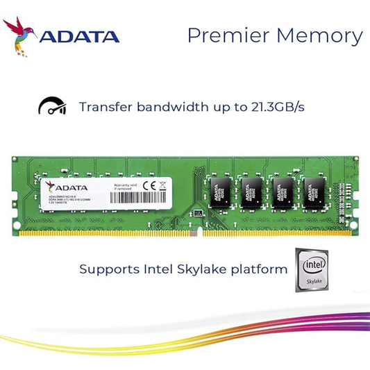 ADATA 8GB DDR4 2666MHz Desktop RAM High Performance Memory Module Low Voltage Reliable Upgrade for PC Multitasking and Gaming