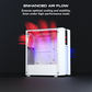 daWg W-V Series 350 Computer Case (White) | Mid Tower PC Cabinet | Micro-ATX & Mini-ITX Compatible | Durable Metal Chassis | Home, Office & Gaming PC Build