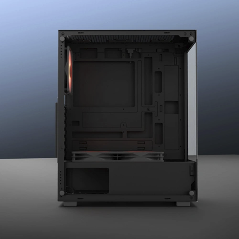 daWg W-X Series 430 Computer Case (Black) | Mid Tower PC Cabinet | Micro-ATX & Mini-ITX Compatible | Durable Metal Chassis | Home, Office & Gaming PC Build