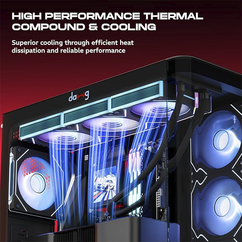 daWg W-L360AIO 360MM AIO Liquid CPU Cooler (Black) | Triple 120mm Fans | Intel & AMD Compatible | High-Performance Water Cooling for Gaming & Workstation PCs