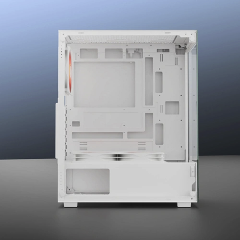 daWg W-X Series 430 Computer Case (White) | Mid Tower PC Cabinet | Micro-ATX & Mini-ITX Compatible | Durable Metal Chassis | Home, Office & Gaming PC Build