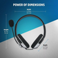 Hp Wired On Ear Headphones with Mic With 3.5 Mm Drivers| In-Built Noise Cancelling| Foldable And Adjustable For Laptop/Pc/Office/Home|1 Year Warranty |B4B09Pa