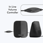 Zebronics ZEB-Fame 2.0 Multimedia Speaker | USB Powered | 3.5mm Audio Jack | Compact Stereo Speakers | Volume Control | Black