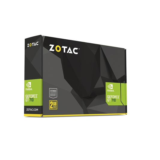 ZOTAC GeForce GT 710 2GB DDR3 Graphics Card | Low-Profile| Silent Cooling| HDMI/DVI/VGA Support | Ideal for Everyday Computing| Display Expansion & Multimedia