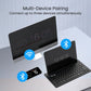 Portronics Bubble Dock Wireless Keyboard (POR 2193) | Dual Bluetooth 5.3 & 2.4 GHz Wireless | Rechargeable Battery | Multi‑Device Pairing (Up to 3 Devices) | Tablet/Smartphone Holder | Tenkey less Design & Multimedia Keys