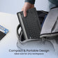 Portronics Bubble Dock Wireless Keyboard (POR 2193) | Dual Bluetooth 5.3 & 2.4 GHz Wireless | Rechargeable Battery | Multi‑Device Pairing (Up to 3 Devices) | Tablet/Smartphone Holder | Tenkey less Design & Multimedia Keys