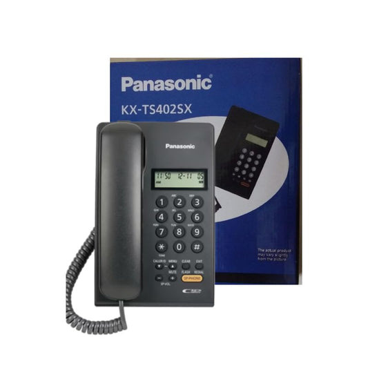 Panasonic KX‑TS4025X Corded Landline Phone – Desktop & Wall Mountable with Tone|Pulse Dialing|Redial Flash, Pause, Mute, and Adjustable Ringer & Handset Volume