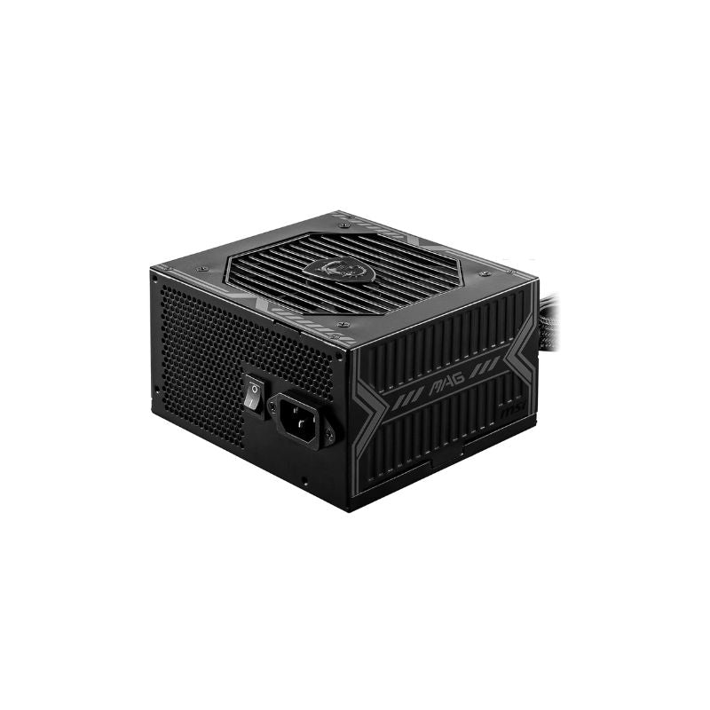 MSI MAG A550BN 550W 80+ Bronze Non-Modular ATX Power Supply – High-Efficiency Gaming SMPS with Silent 120mm Fan|Full Protection Circuit Design|Reliable DC-to-DC Output & Durable Black Finish