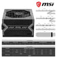 MSI MAG A550BN 550W 80+ Bronze Non-Modular ATX Power Supply – High-Efficiency Gaming SMPS with Silent 120mm Fan|Full Protection Circuit Design|Reliable DC-to-DC Output & Durable Black Finish
