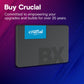 Crucial BX500 1TB 2.5" SATA III Internal SSD – Fast 540MB/s Read & 500MB/s Write| Reliable Micron 3D NAND| Energy-Efficient| Shock-Resistant| Wide Compatibility for Laptops & Desktops, Perfect High-Speed System Upgrade