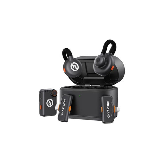 Hollyland LARK M2 Wireless Lavalier Microphone System – Clip-On Mics for Vlogging, Interviews, Live Streaming, and Content Creation