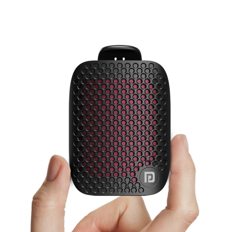Portronics Talk Five (POR 2713) | Wearable Wireless Speaker with Mic | Open-Ear Comfort | 10W Surround Sound | Ideal for Calls, Cycling & Work | Black