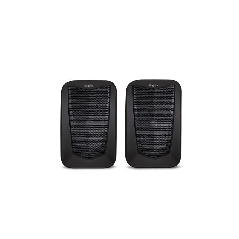 FINGERS FunBeats Portable Speaker | Powerful Bass | RGB LED Lights | Bluetooth, FM, USB, MicroSD | 10-Hour Playtime