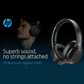 HP H300 Over Ear Wireless Headset| Black| BT V5.3 with 2x the speed and 4x the range| Easy access controls| Water-resistant| Easy charging
