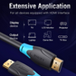 Vention High Speed HDMI Cable Supports Ethernet, 3D, 4K, 1080p| Gold Plated Audio Return Channel 1.5M|Black