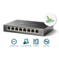 TP-Link 8 Port Gigabit Switch | Easy Smart Managed | Plug & Play | Desktop/Wall-Mount | Sturdy Metal w/Shielded Ports | Support QoS, Vlan, IGMP and LAG| TL-SG108E